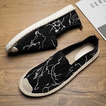 New Summer Men Loafers Shoes Fashion  Men&#39;s Slip On Shoes Designer Canva... - £59.09 GBP