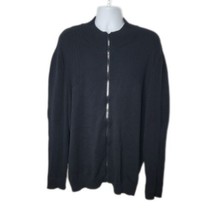 INC International Concepts Zip Up High Neck Sweater ~ Sz XXXL ~ Black - £20.80 GBP