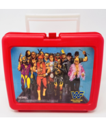 Vintage WWF Wrestling Hulk Macho Man Thermos Brand Red Plastic Lunch Box... - $655.48 MXN