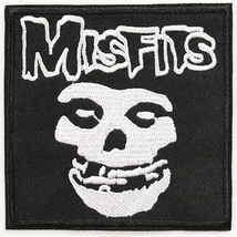 MISFITS Punk Fiend Skull Iron-On Patch Embroidered danzig samhain black flag NEW - £2.63 GBP