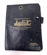 Antique Elk Leather Siemens Identification Wallet Us Department Of Commerce - $591.16 MXN
