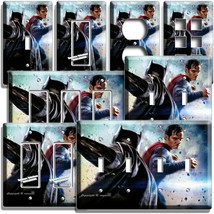 FIGHTING BATMAN VS SUPERMAN LIGHT SWITCH OUTLET WALL PLATES MAN CAVE ROO... - $9.99+