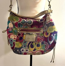 Coach Poppy Multi-color Hobo Purse Handbag - $84.15