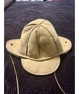 Vintage Shearling Hat with Ear Flaps and Leather Tie - $95.00
