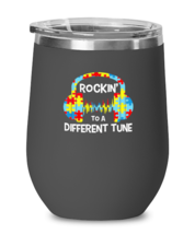 Wine Glass Tumbler Stainless Steel  Funny rockin&#39; to a different tune  - £26.33 GBP