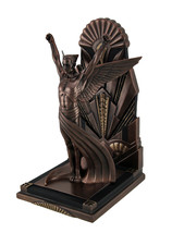 The Winged Man Metallic Copper Finish Art Deco Single Bookend Statue - £62.31 GBP