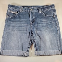 Rhythm in Blues Jean Shorts Womens 10 Bermuda Capri 34 in Waist 9 in Inseam - $17.99