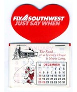 Fly Southwest Airlines 1989 Calendar Just Say When SWN - £21.81 GBP