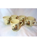 5 Vintage Norman Rockwell Coffee Tea Cup A boy &amp; His Dog Norman Museum - £20.99 GBP