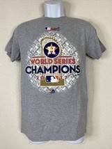 Alstyle Heavyweight Men Size S Gray World Series Houston Astros T Shirt Short Sl - £7.19 GBP