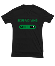 Scuba Diving, Black Vneck Tee. Model 64027 - £23.97 GBP