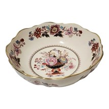 Mason&#39;s Patent  Ironstone  soup Bowl or fruit bowl 10&quot; Footed England gold rim - £48.69 GBP