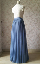 Navy Extra Long Tulle Skirt Custom Plus Size  Wedding Bridesmaid Skirt image 11