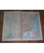 1957 VINTAGE MAP OF SE BRAZIL  - SCALE 1:5,000,000 / RIO DE JANEIRO INSE... - $32.97