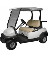 Terry Cloth Golf Cart Seat Cover E Z GO EZGO Club Car Yamaha Khaki - £46.89 GBP