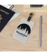 Wanderlust Black and White Pine Tree Circle Forest Nature Travel Aesthet... - £17.33 GBP