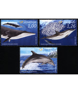 Slovenia. 2016. Dolphins and Whales (MNH **) Set of 3 stamps - £4.11 GBP