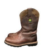 Men&#39;s  Sz 9.5 W John Deere Western Boots 11&quot; Gaucho Pull On Welt Brown J... - $102.83 CAD