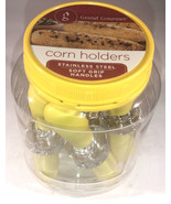 Grand Gourmet Corn Holders Stainless Steel Soft Grip  12pcs-NEW-SHIPS SA... - $146.72 MXN