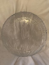 Block Crystal Frosted Tulip Platter - 15&quot; - New in Box - Made in Japan - £14.10 GBP
