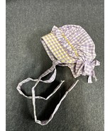 Handmade Vintage Adorable Gingham Baby Doll Bonnet - $6.90 CAD