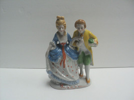 Vintage Colonial Man and Woman Figurine Hand Painted in Japan 6 1/2&quot; H x 4 1/2&quot;W - £16.21 GBP