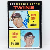 1971 Topps Steve Brye #391 Minnesota Twins SIGNED Autograph Card - £6.28 GBP