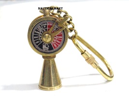 NauticalMart Solid Brass Telegraph Keychain - £23.46 GBP