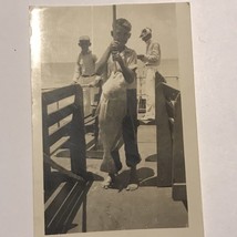 Adorable... Young Boy Posing with Large Fish On Hook Fishing  Photo 1920s-1940s - £6.37 GBP