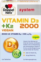 Doppelherz vitamin d3 2000 k2 system tabletten 120 st 14063820 thumb200