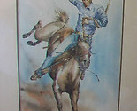 ORIGINAL JACK CANNON WATERCOLOR, " RODEO " FROM 1971, FRAMED & MATTED Rare piece - $2,640.00