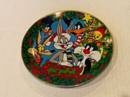 Looney Tunes Collectors Plate Merry Christmas 1991 vtg Coyote Tweety Daffy Xmas - £23.84 GBP