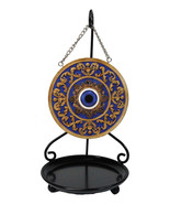 Evil Eye with Mandala Floral Scroll Round Medallion Backflow Incense Con... - €28,24 EUR