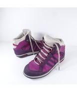Adidas Women&#39;s Traxion Primaloft Climaheat Purple MID Snow Boots Size 6 - $24.75 CAD