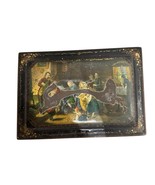 Vtg European Lithographed Tin Box With Lid Chest Old Master Paintings St... - $712.90 MXN