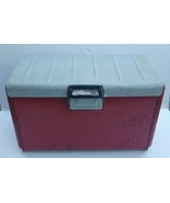 Vintage Thermaster Poloron Aluminum Metal Cooler Ice Chest - £83.90 GBP