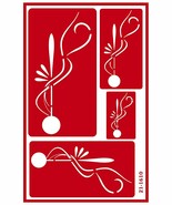 Armour Etch Over N Over Stencil Art Deco - $23.00
