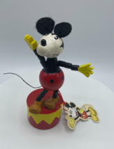 Vintage Walt Disney Mickey Mouse Push Up Puppet with Tag Schylling Toys ... - $18.99