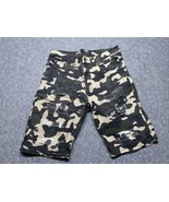 M.Society Denim Jean Shorts Camo Camouflage Shorts Men&#39;s Size 32 KG JD - $187.97 MXN