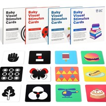 Flash Cards Baby Toys 0-6 Months, Tummy Time Toys High Contrast Baby Toys For Ne - £14.38 GBP