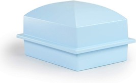 Large/Adult Blue Polymer Single Funeral Cremation Urn Burial Vault - £119.89 GBP