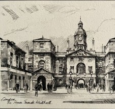 The House Guards Whitehall 1901 Victorian London Print Art Antique DWFF10 - €43,21 EUR