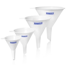 4Pc Funnel Nesting Set In Bpa Free Plastic For Kitchen Cooking, Car Oil,... - £11.79 GBP