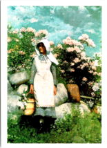 Postcard Winslow Homer Girl with Laurel 1999 Dover Publications, Inc. n 4.5 x 6&quot; - £3.08 GBP