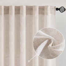 Soft Thick Linen Textured Window Drapes - 84'' Long for Bedroom &amp; Living... - $44.50
