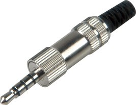 Connectronics 3.5 mm TRRS 4 Conductor All Metal Audio and Video Plug - $13.96