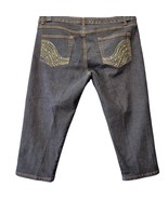 Zzvet Capri Blue Jeans Stretch Preppy Embroidered Studs Classic Womens S... - $8.10