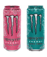 Monster Energy Ultra Fiesta &amp; Ultra Rosa 16 ounce cans 6 Pack, 3 of Each... - £21.22 GBP