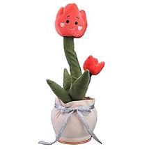 Talking Flower Plush Toy Dancing Talking Repeating Multifunctional Tulip - £21.47 GBP
