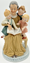 Vintage Lefton Storytime With Grandma Hand Painted Bisque Figurine - £23.97 GBP